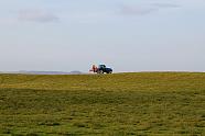 Lonely tractor in Llantrisant, South Wales