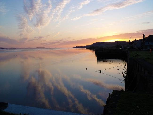 Sunrise looking towards Dundee