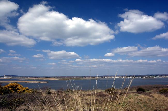 View of the harbour at Hengistbury Head.
