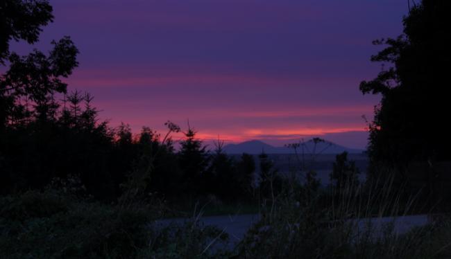 Eildon Hills Sunset