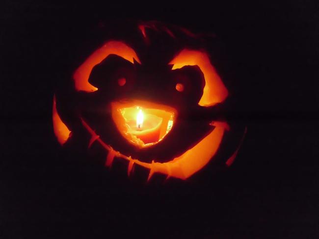 Happy Halloween :) 

Timone carved from a pumpkin (by me) and then photographed :)