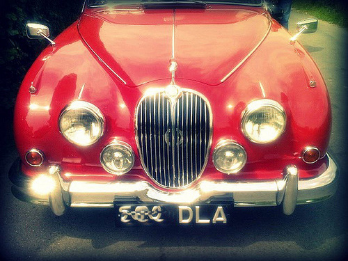 A beautiful red Mk2 Jaguar, I came across while out in the Dorset countryside.