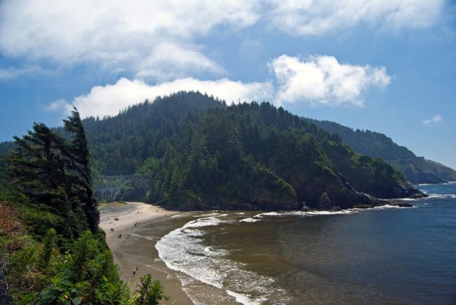 Beach View as seen from the Heceta Head Lighthouse near Florence, OR
