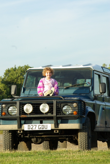 B on "Dora the Explorer" ... more commonly known as our Landrover