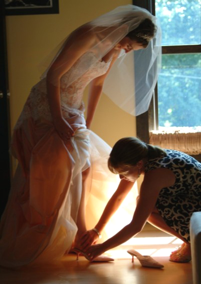 Preparing the bride